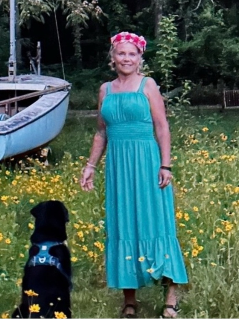 Elegant Teal Summer Dress